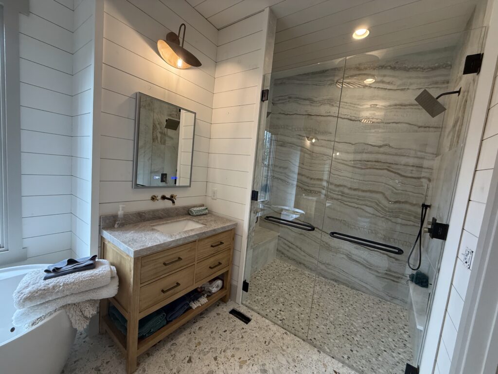 Updated bathroom interior Marietta GA